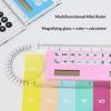 New 10cm Ruler Calculator Solar Card Mini Calculation Student Arithmetic Multifunctional Calculator Computer Digital Caliper