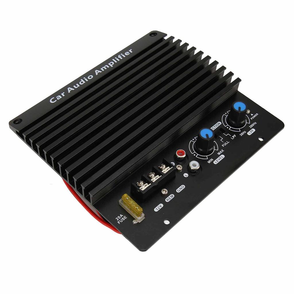 12V Car Amplifier Board High Power Aluminum Alloy Subwoofer Plate Amplifier for Vehicle
