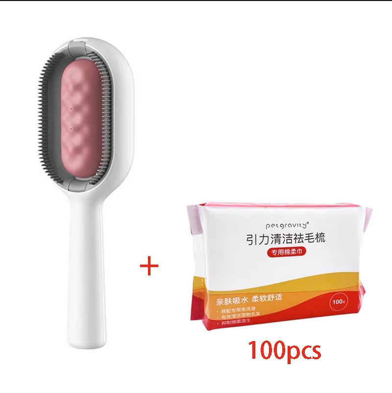 Water Tank Silicone Pet Brush for Cats Dogs, Anti Flying Hair Deshedding Grooming Comb for Long Short Hair Small Medium Pets