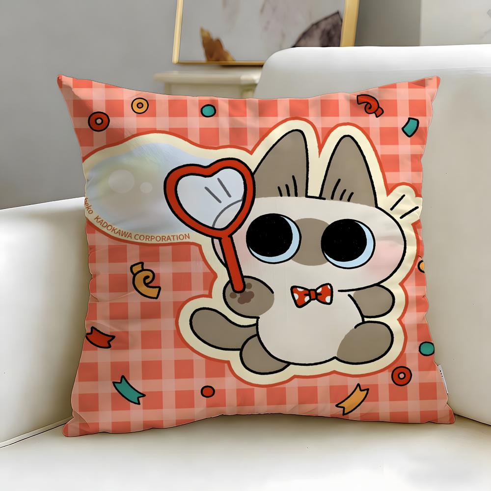 popular cartoon character Azukisan Cushion Cover Soft EasyWash Pillow Case Versatile for Couch Bed Travel and Office
