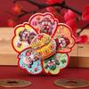 Chinese Style Fridge Magnets Cartoon Horse Year Traditional Refrigerator Magnets 3D Rotating God of Wealth Magnets