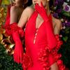 Wedding Gloves Proms Gloves Ruffle Long Gloves for Operas Women Lady Theme Proms Costume Accessories
