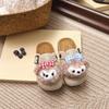 2025 Spring/Autumn Girls' Cute Cartoon Birkenstock Closed-Toe Slippers