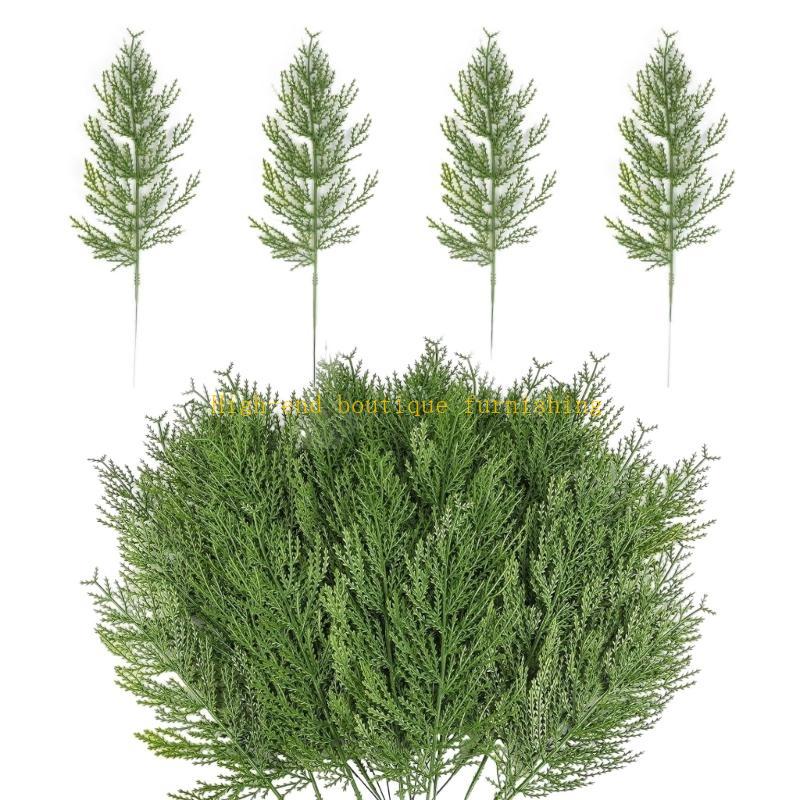 Pack of 40 Christmas Tree Limbs Versatile Plastic Artificial Pine Branch Christmas Tree Decorations Plant