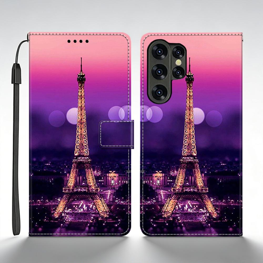 For Samsung Galaxy S25 Ultra Case Leather Wallet Flip Case For Samsung S25 Ultra Case SM-S938B Back Cover Printed Coque Fundas