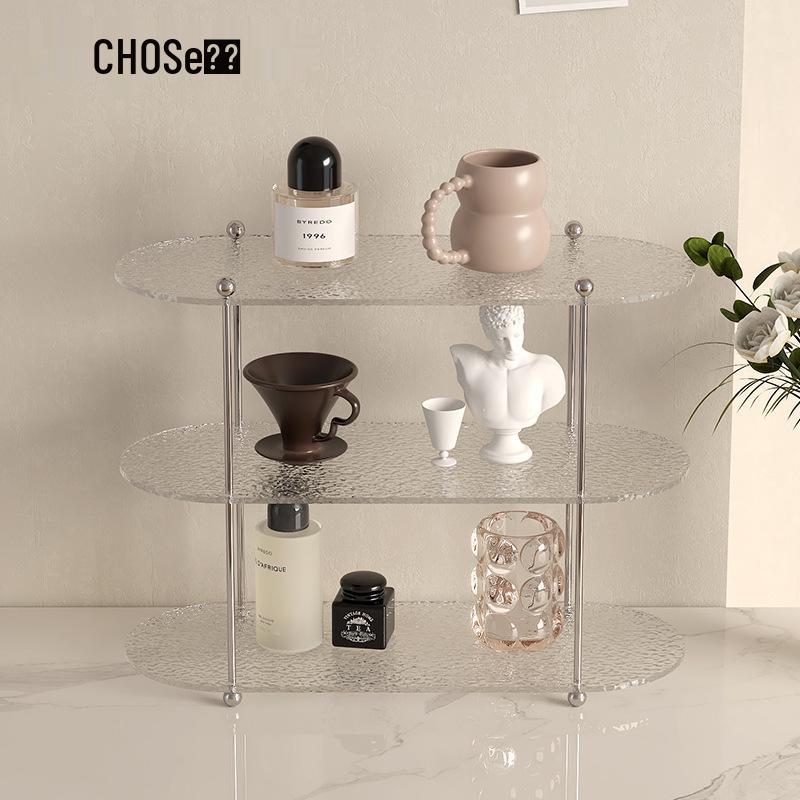 Nordic Acrylic Multi-Layer Desk Organizer for Living Room Decor