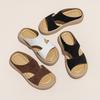 Sandals women's summer new thick-soled heightening half slippers comfortable and versatile leisure sports