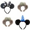 Handmade Cartoon Minnie Mickey Ear Headband Sparkly Animal Rabbit Hairpiece For Adults And Kids