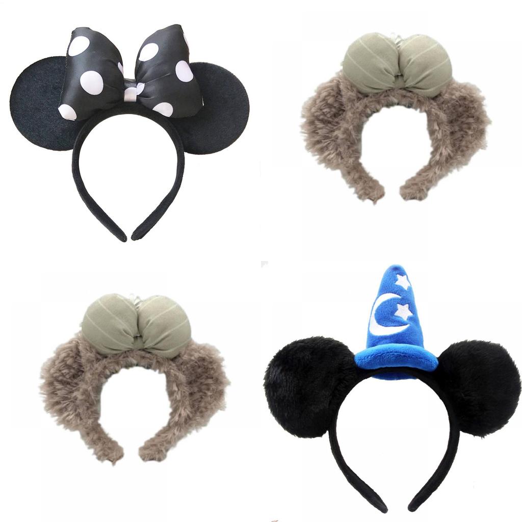 Handmade Cartoon Minnie Mickey Ear Headband Sparkly Animal Rabbit Hairpiece For Adults And Kids