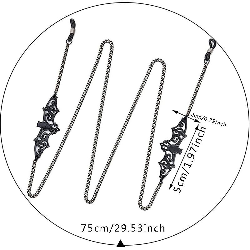 Eyeglasses Straps Bat Beads Link Chain Glasses Hollow Chains Eyewear Glasses Sunglasses Cable Holder Strap Neck Band Accessories