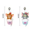 10cm Tom and Jerry Plush Keychain Mouse and Cat Cartoon Plushie Stuffed Animal Pou Doll for Kids Birthday Gift