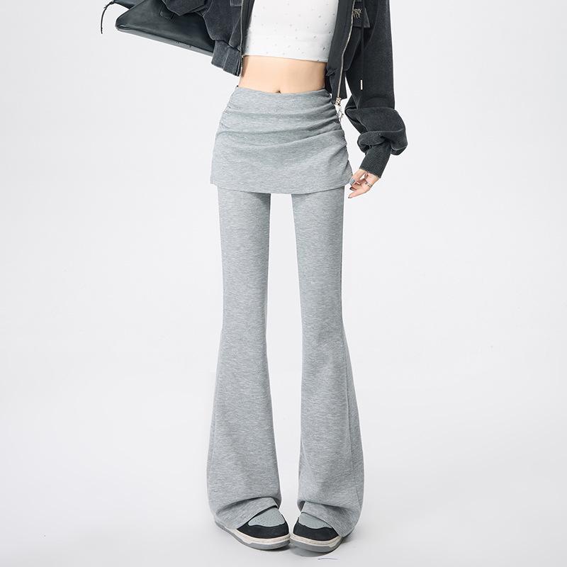 

Women s High-Waist Slimming Flare Yoga Pants with Side Pleats (Spring 2026) L