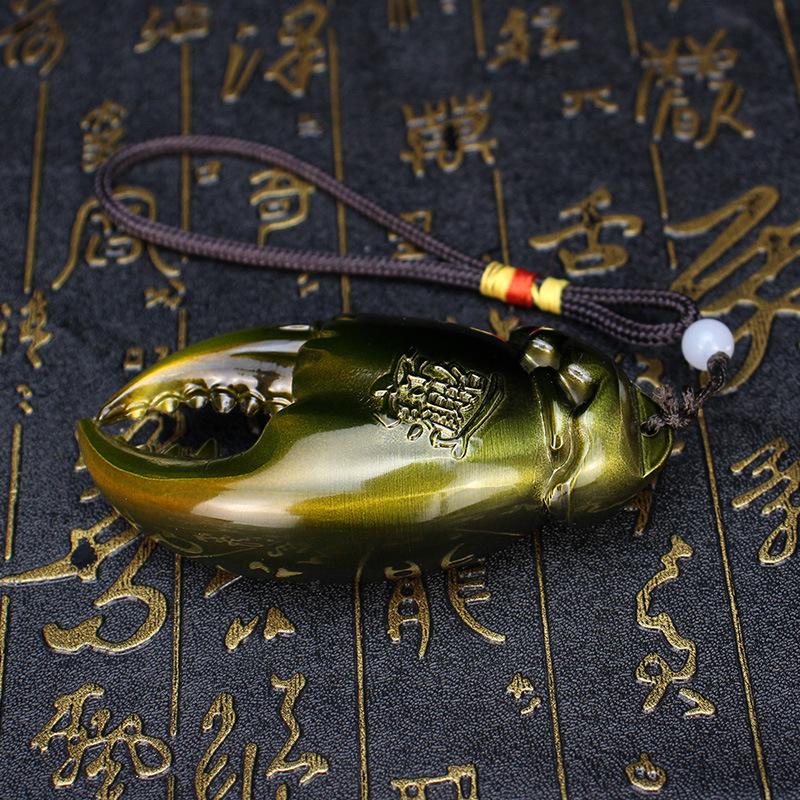 Crab pliers made of all brass, roasted color, brushed sealing oil, meaning pliers (money) in hand, handlebars, creative gifts
