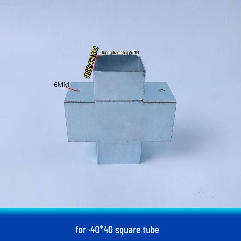 Wrought Iron Galvanized Steel Tube Corner Connectors – No-Weld Angle, Two-Way & Three-Way