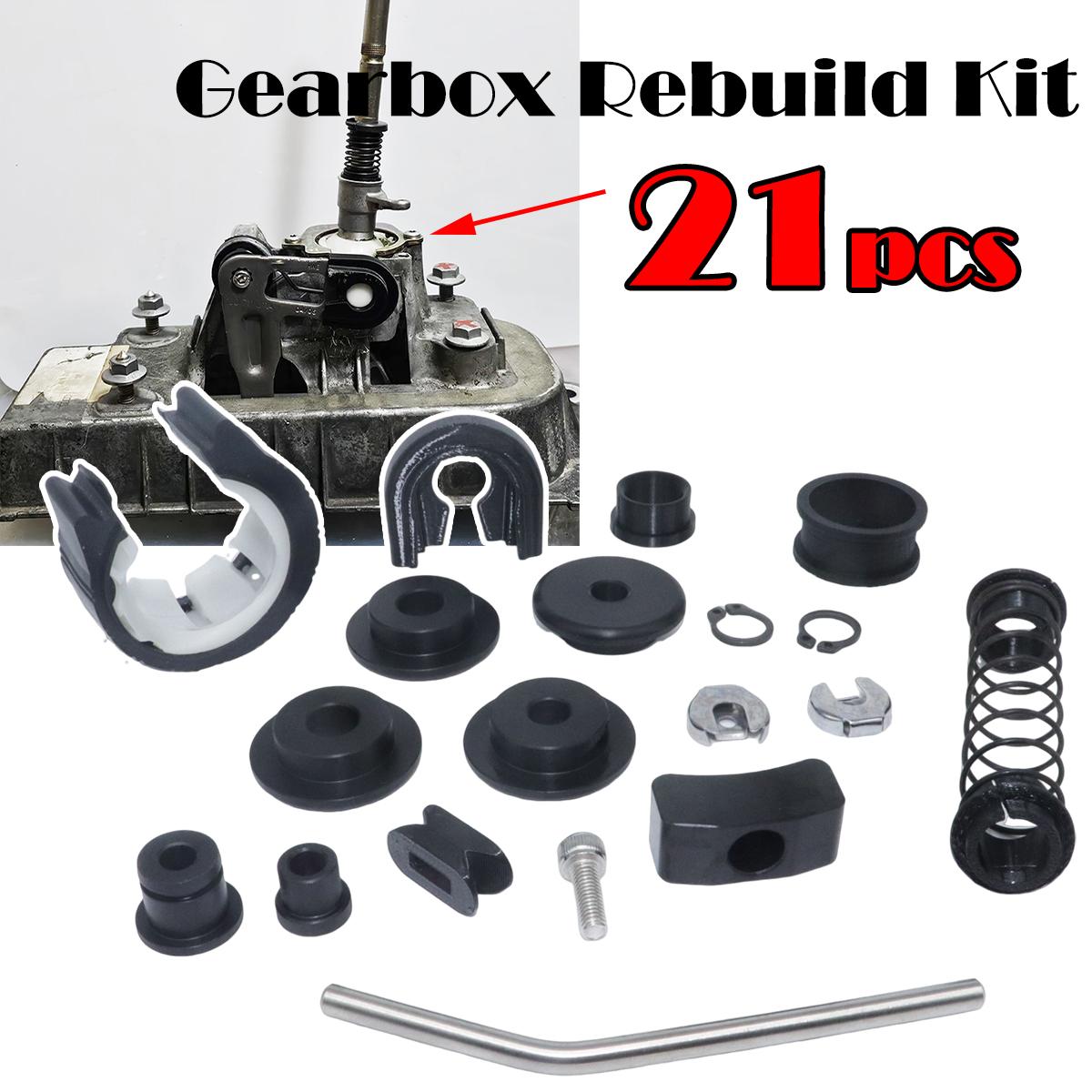 

21pc Complete Set Upgrade Bushing MT Gearbox Rebuild Kit Shifter Lever Adjuster gear lever repair For VW Golf MK4 2000 2001 2002 21PCS