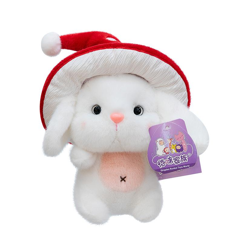 Mushroom Bunny Plush Toy Cute Cartoon Stuffed Animal Soft Soothing Doll Gift for Kids