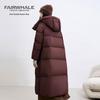 Mark Fairwhale Women's Hooded Long Over-the-Knee Down Jacket