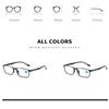 TR90 Anti-blue Light Presbyopia Glasses Men and Women Classic Vintage Square Frame Reading Glasses Fashion Farsighted Glasses +4.0
