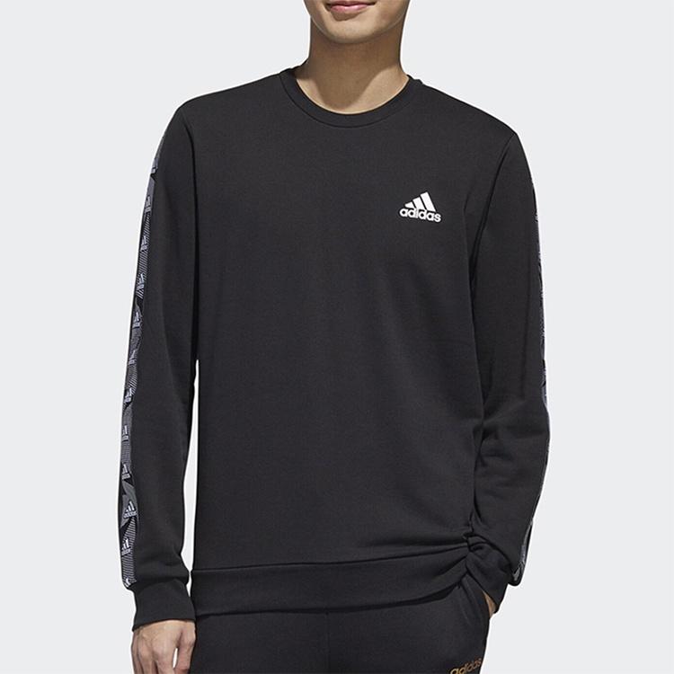 Adidas Sweatshirts Men's Black Crew Neck Moderate Regular GD5448