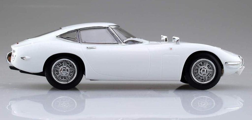 Aoshima Bunka Kyozai Seria The Snap Kit Toyota 2000GT Pegasus White Model Plastikowy 05A 1/32 Wstępnie Kolorowany