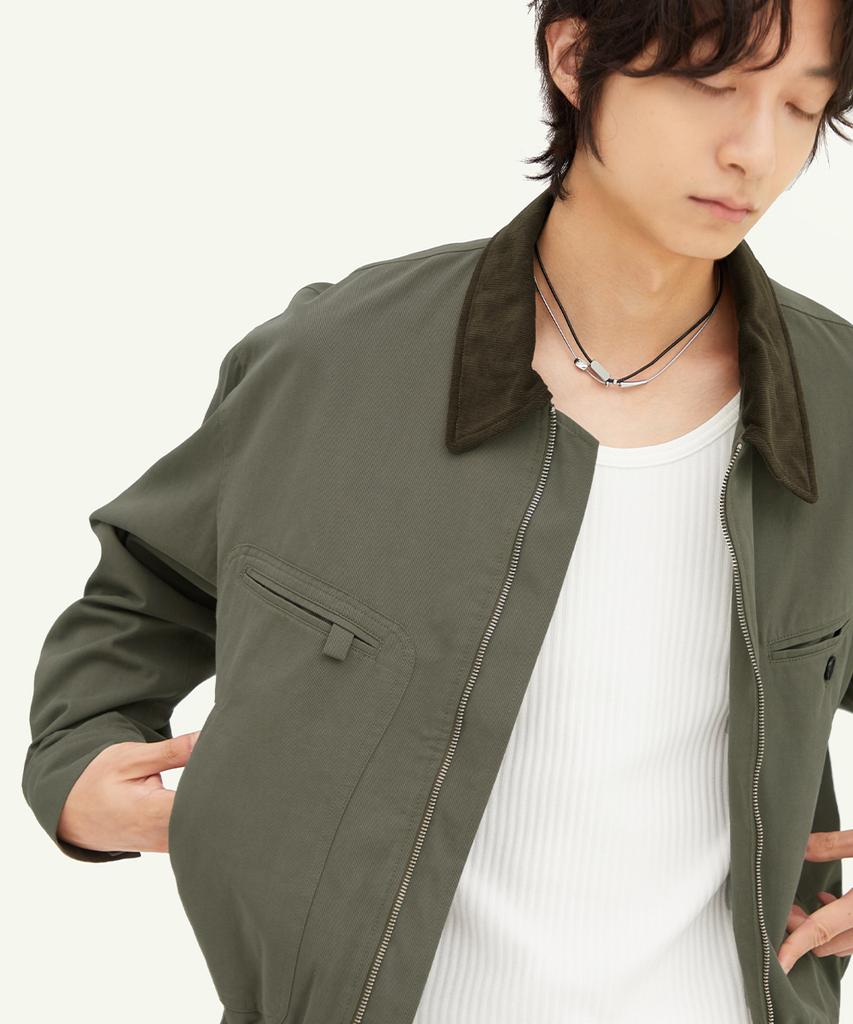 Intempomood Loop Pocket Work Jacket_Khaki