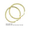 1 Pair Cirle Earrings Rhinestone Decor Jewelry Alloy Women Big Hoop Earrings for Birthday Pary