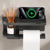 1pc Toilet Paper Holder, Plastic Storage Rack, Kitchen Towel Holder, Seasoning Bottle, Bathroom Wall Roll Paper
