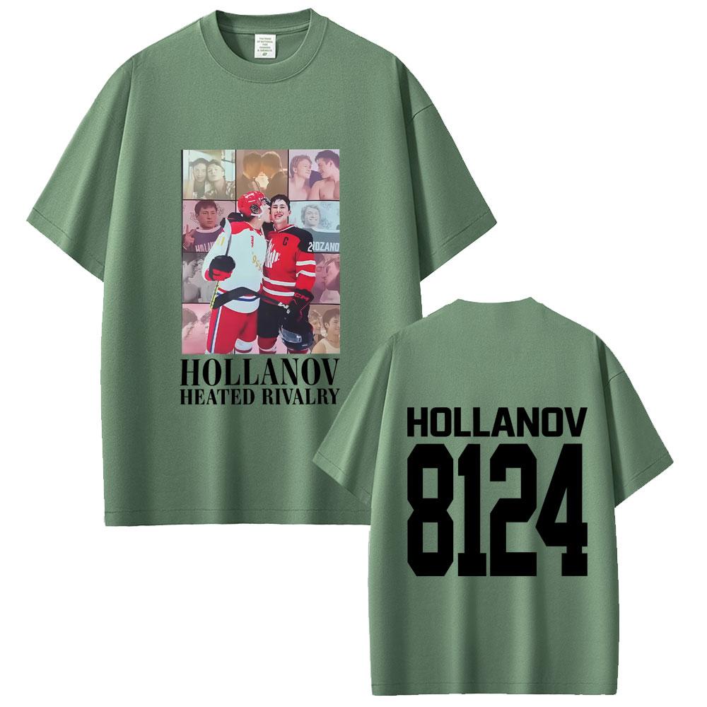

Heated Rivalry Shane Hollander Ilya Rozanov Hollanov 2481 Tshirt Men Women Fashion Oversized T Shirts Male Vintage Streetwear 4XL