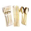 18 Pezzi Posate Monouso in Plastica per Torta Posate Tavola Forchette Coltelli Cucchiaini Set Posate Matrimonio Compleanno Festa Decorazione Fornitura