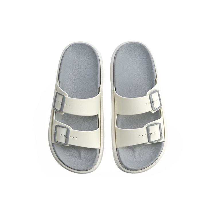 Li Ning Clap Comfortable Slip Resistant Abrasion Resistant Slide Slippers Women's White AGAQ006-4