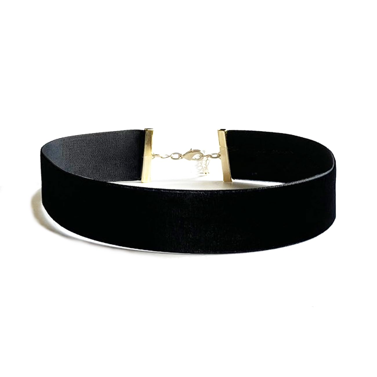 

black gold metal for men and made in Japan ribbon width [D+Arts] Choker, velvet, ribbon, fittings, women, (28, 2.5cm)