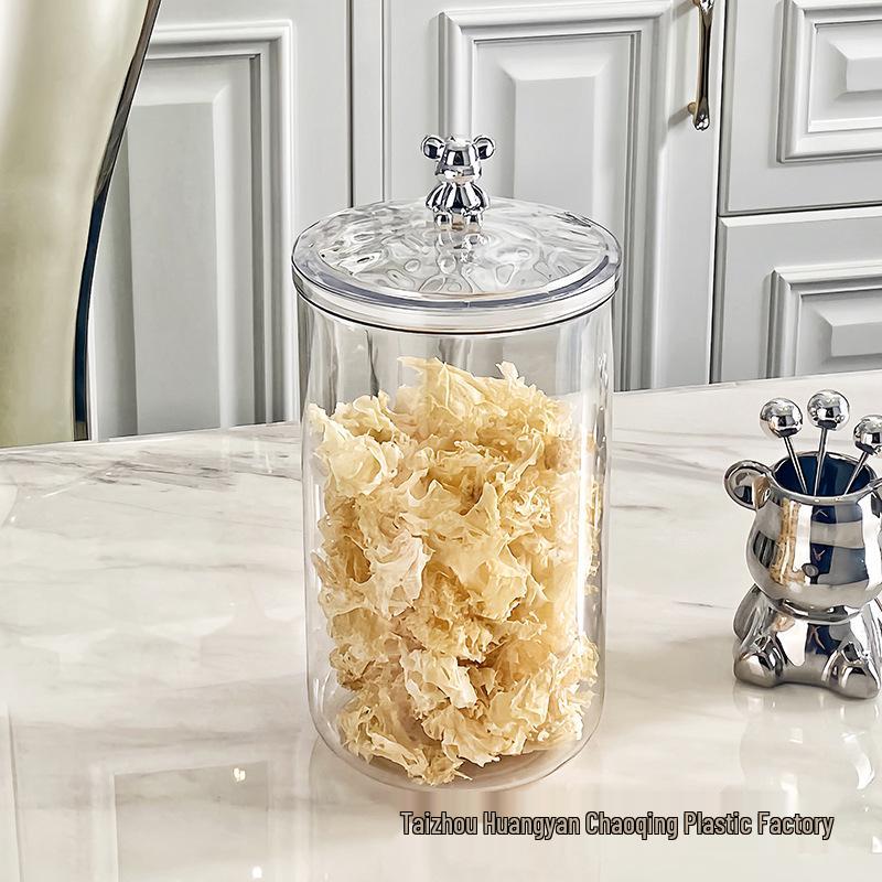Silver Bear Airtight Food Storage Jars - Moisture-Proof for Kitchen Grains & Dried Goods