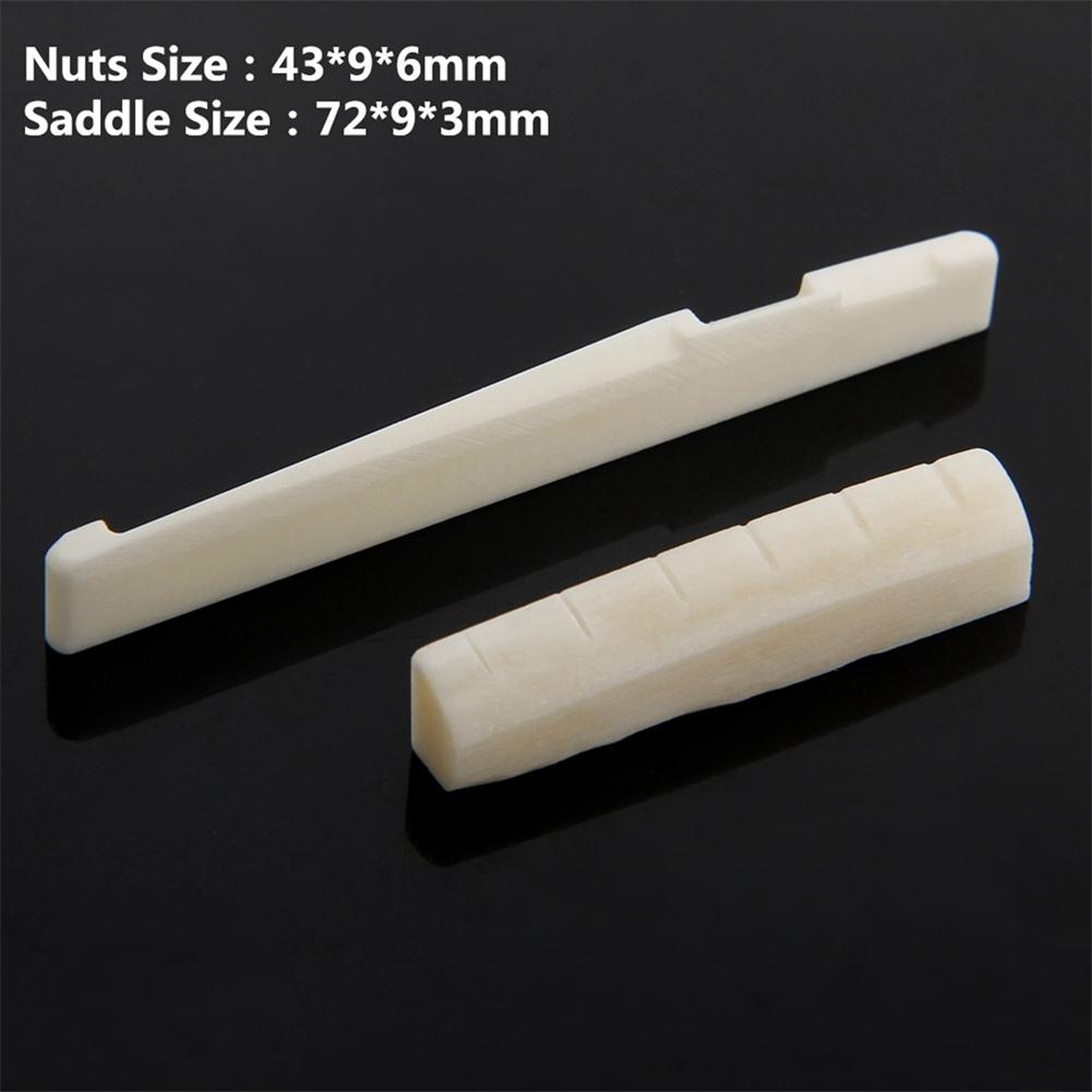 Acoustic Bone Bridge Acoustic Guitar Bone Bridge Bridge Pins Nut Accessorys