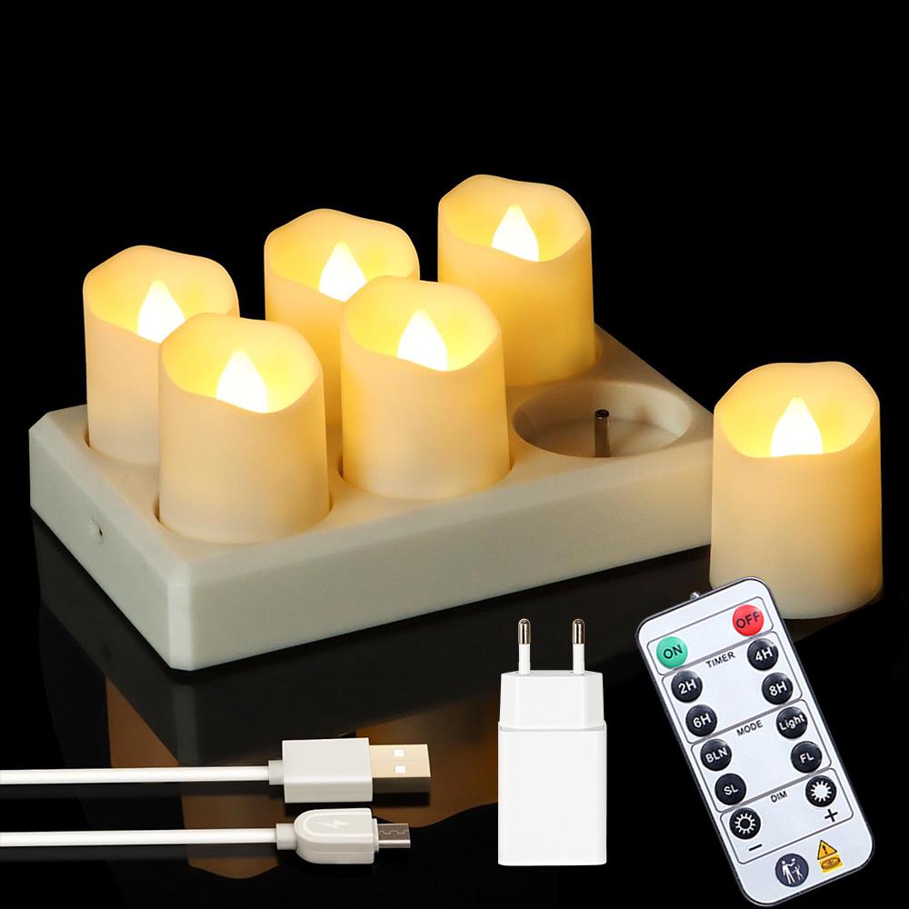 Remote-Control USB Candle Lamp with Timer – Ideal for Birthdays, Weddings, and Festive Decor