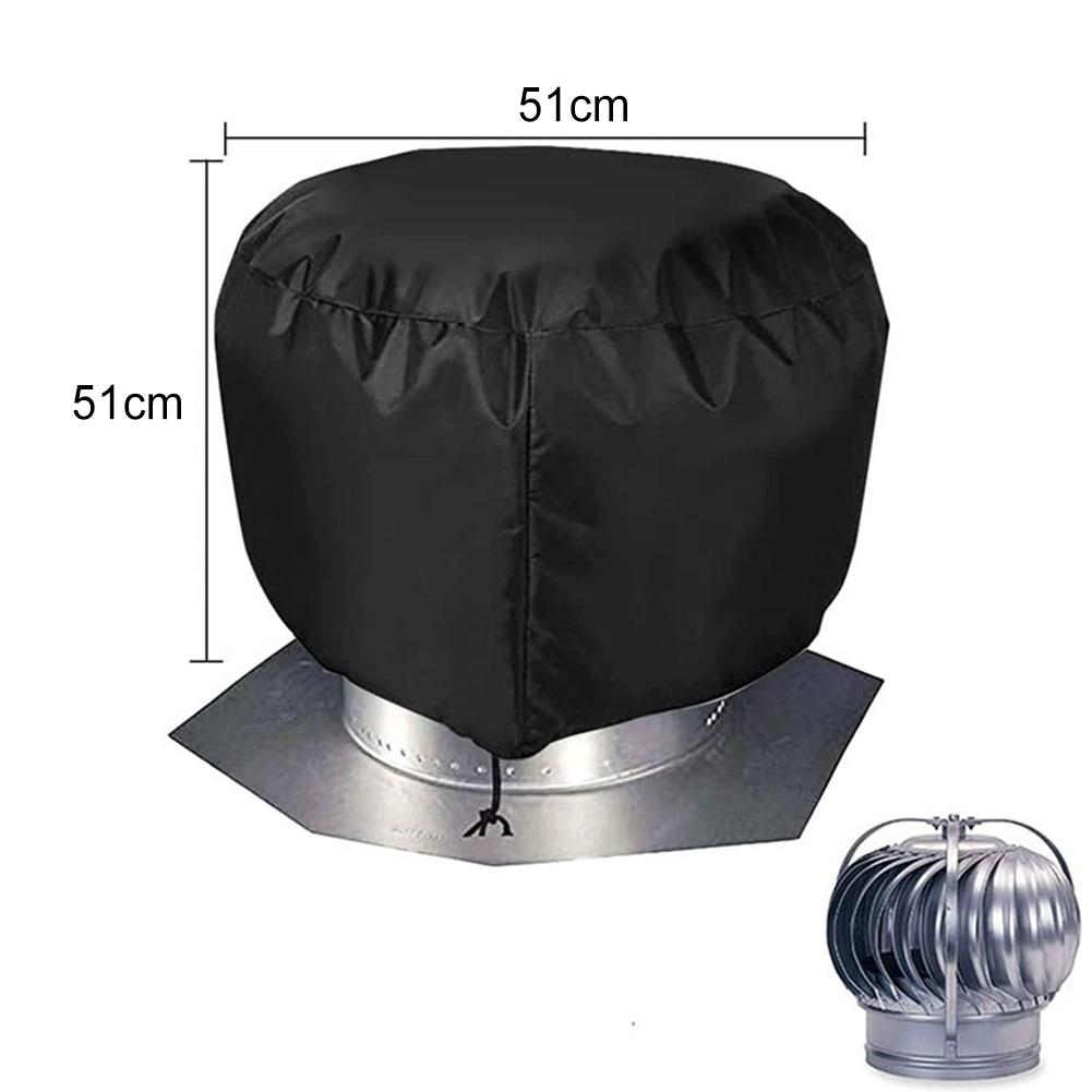 12 X 17.5 Turbine Vent Cover Heavy Duty Turbine Cover Elastic Band Waterproof Vent Cover Windproof Vent Protector