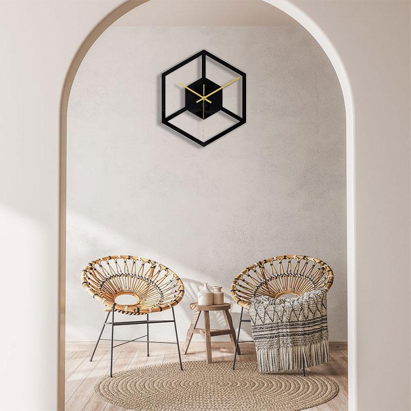 Einfache Kreative Transparente Moderne Stille Wanduhr für Wohnzimmer, Schlafzimmer und Raumdekoration