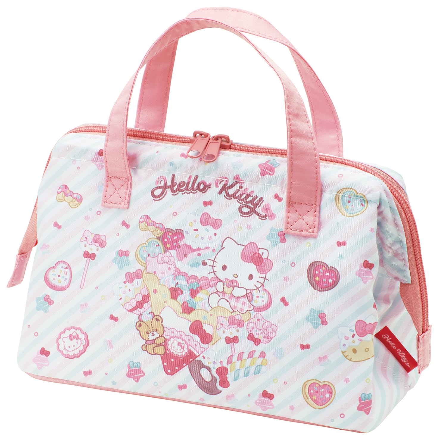 

Skater Lunch Clasp Sanrio Hello Fancy Snacks Bag, Insulated, Closure, Women s, Kitty, & Sweets, Girls, KGA1-A