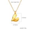 Elegant Love Heart Necklace Pendant Charm Neck Chain Jewelry with Stainless Steel Chain for Everyday Wear