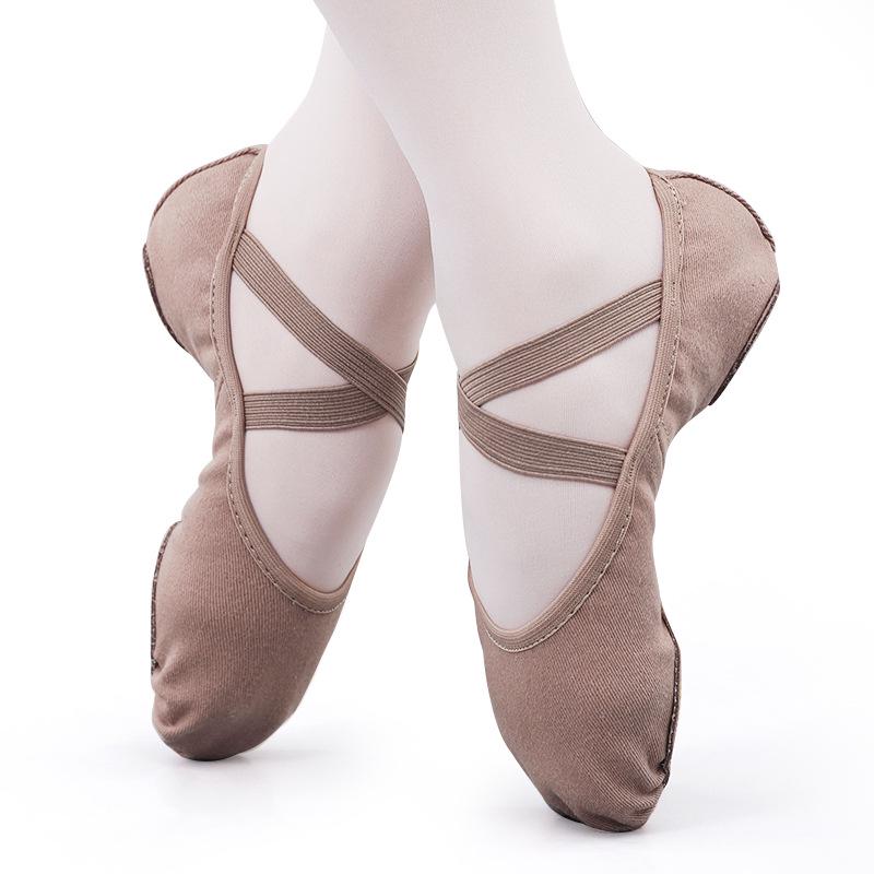 Adult & Children's Soft Sole Stretch Fabric Dance Shoes for Ballet & Latin Practice