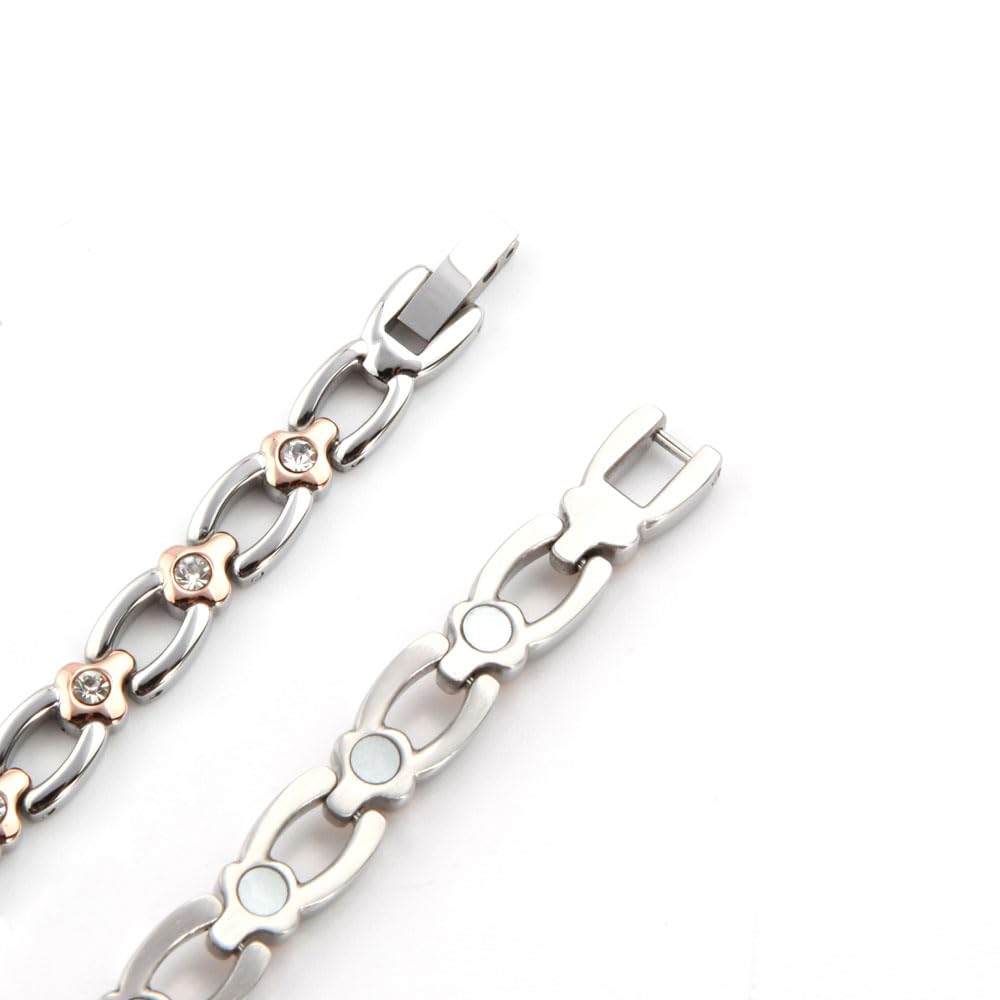 Bracelet Static Elimination Bracelet Magnetic Stainless Steel Bracelet Stylish and Casual Tape Choseiki Women's