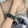 Europäisch-amerikanischer Punk Street Style Nieten Lederarmband für Paare