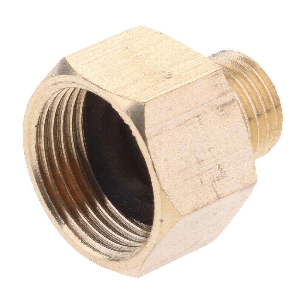 Leak proof Hose Adapter Golden 3cm 1.18inch For Pressure Brass Connector