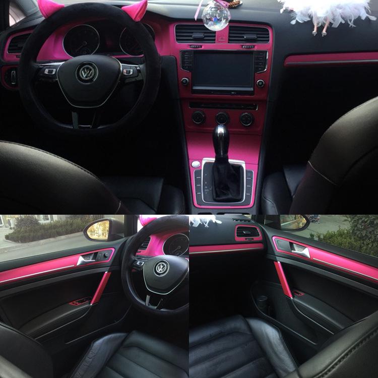 14-19 VW Golf 7 Interior Stickers: Gear Shift & Door Panel Decor Film