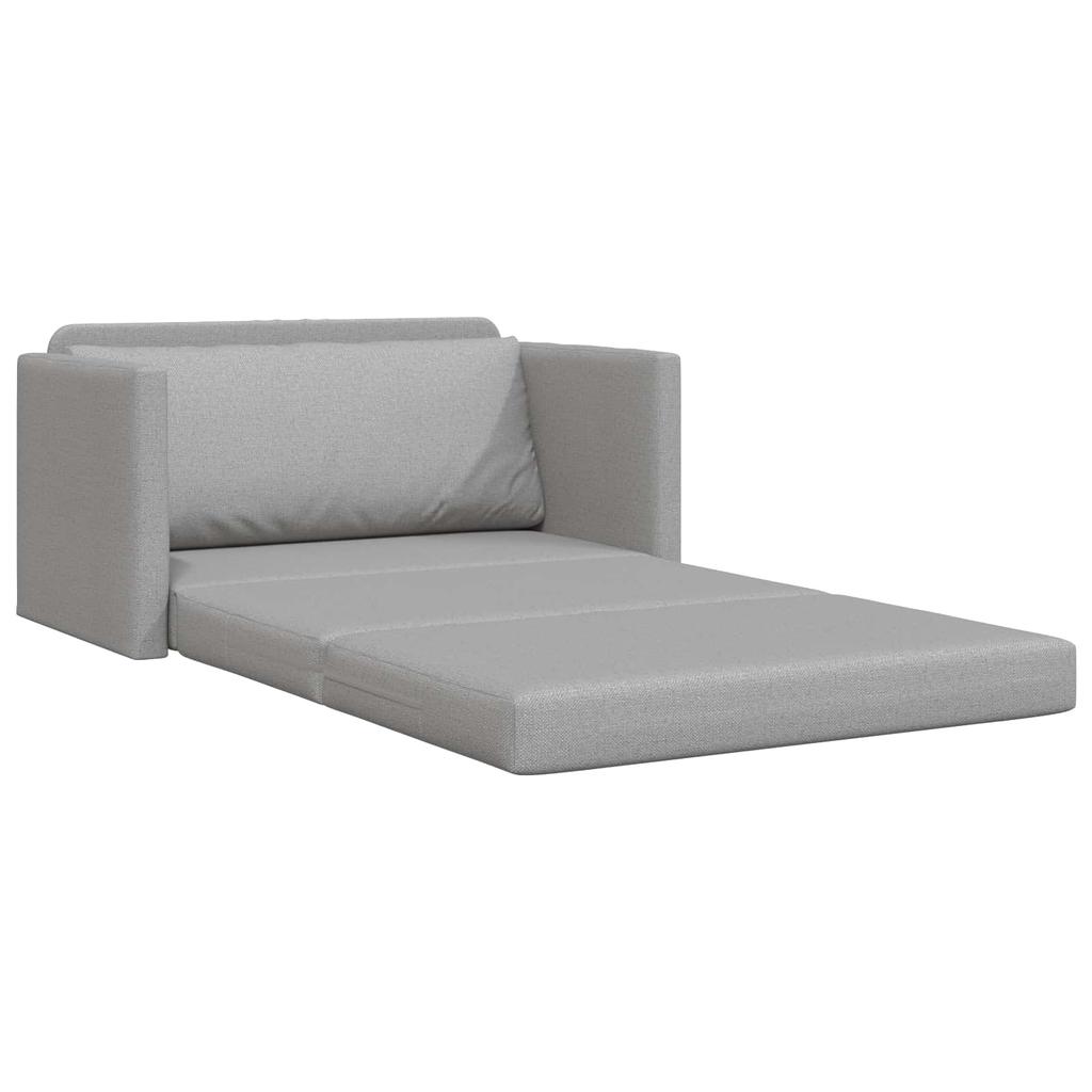 Sofa Bed Cloud Grey 124 X 71 X 78 Cm Fabric
