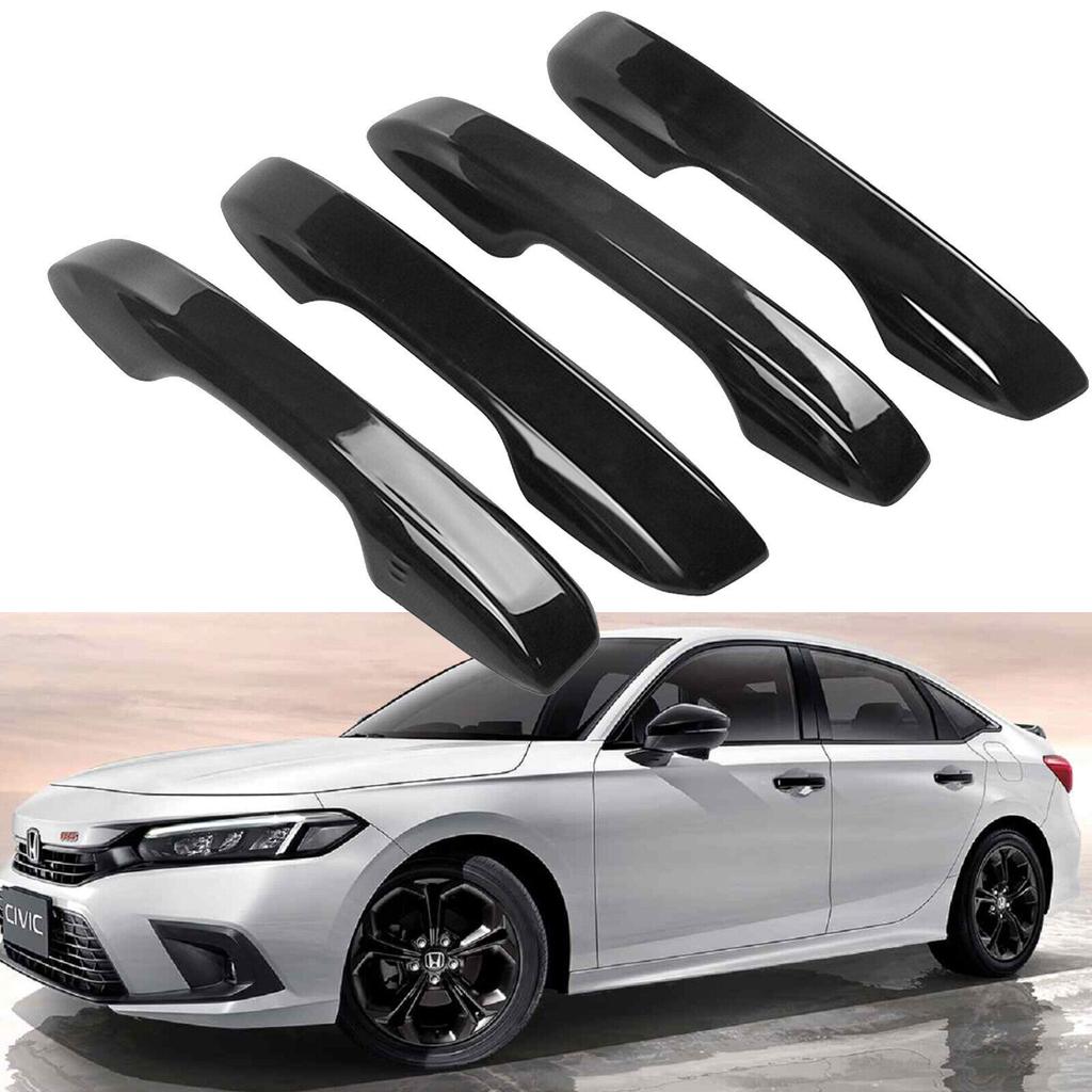 For -23 Honda Civic 11th Gen RS Style Door Handle Cover Trim w/Keyless Entry