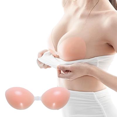 Strong Adhesive Silicone Bra for Beginners In Place and Enhances NuBra Cleavage Stays Bra Pads 5 Times Bust for Bridal [ELMA] [Stays Bust] Makeup,