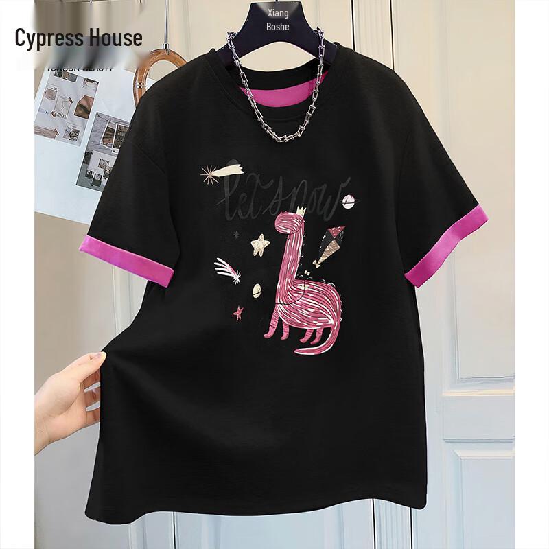 Speshe Women s Round Neck Graphic T-Shirt M