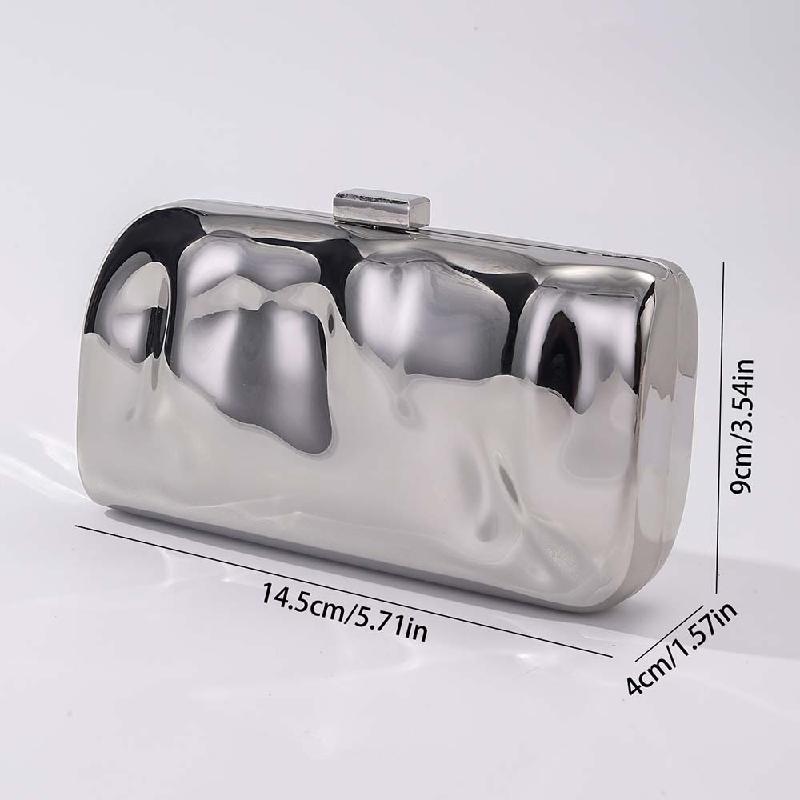 Fashion Clutch Iron Box Evening Party Crossbody New Style Bag Shoulder Handbag Elegant Wallet Bags For Women Luxury Brand