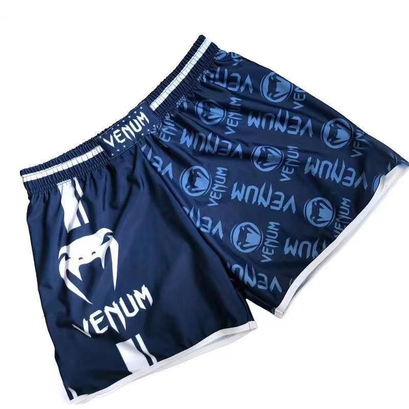 

MMA Kickboxing Muay Thai Boxing Shorts Pants High Elastic Fight Martial Art Venum Venom Training Running Fitness Gym Workout 3XL