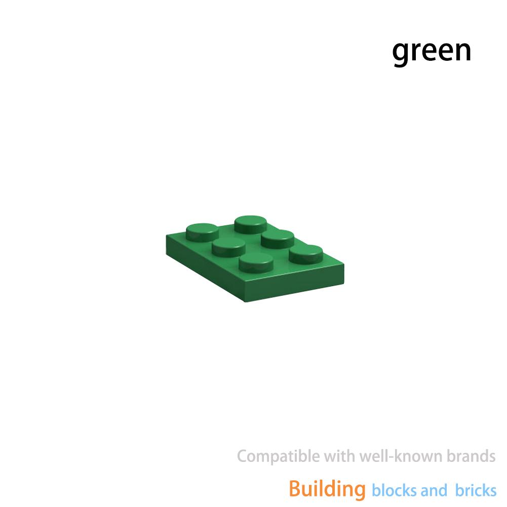 

40pcs Size 2x3 Dot Plate MOC Assemble Particles DIY Building Blocks 2*3 Figures Bricks Educational Creative Toy for Kid 3021